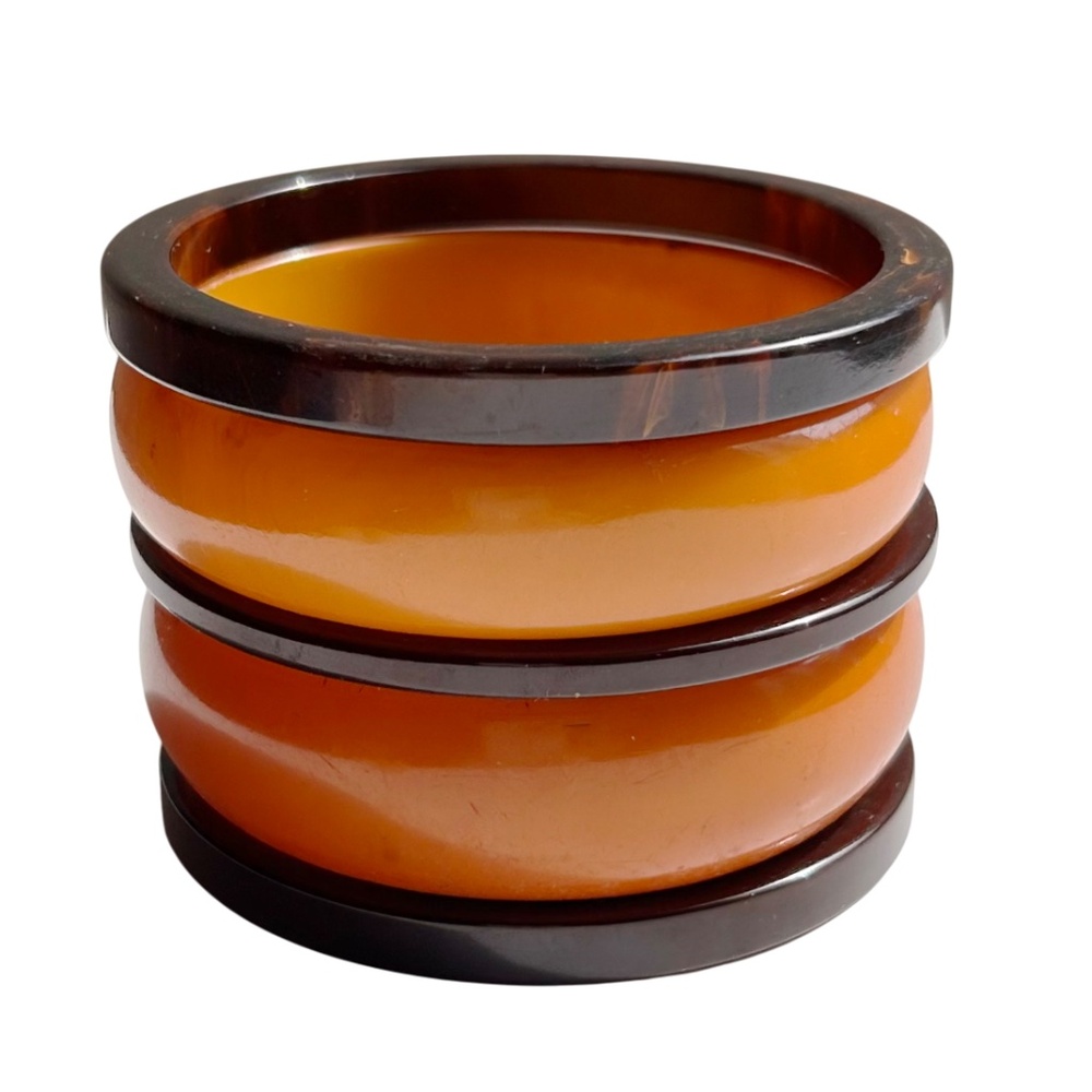 Vintage Bakelite Bangle Bracelets Set Of 5